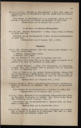 Verordnungsblatt für das Volksschulwesen im Königreiche Böhmen 18831101 Seite: 9