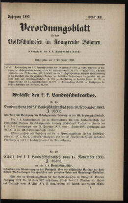 Verordnungsblatt für das Volksschulwesen im Königreiche Böhmen