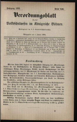 Verordnungsblatt für das Volksschulwesen im Königreiche Böhmen