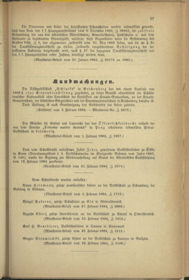 Verordnungsblatt für das Volksschulwesen im Königreiche Böhmen 18840401 Seite: 7