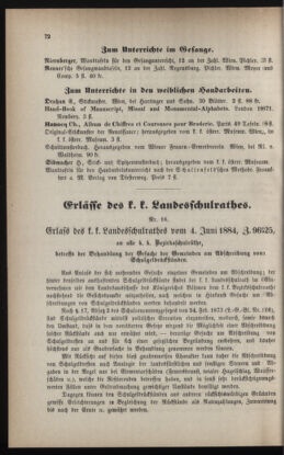 Verordnungsblatt für das Volksschulwesen im Königreiche Böhmen 18840701 Seite: 28