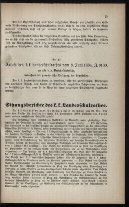 Verordnungsblatt für das Volksschulwesen im Königreiche Böhmen 18840701 Seite: 29