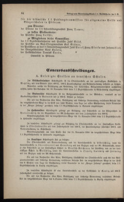 Verordnungsblatt für das Volksschulwesen im Königreiche Böhmen 18850101 Seite: 74