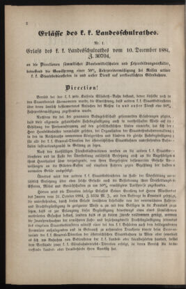 Verordnungsblatt für das Volksschulwesen im Königreiche Böhmen 18850201 Seite: 2