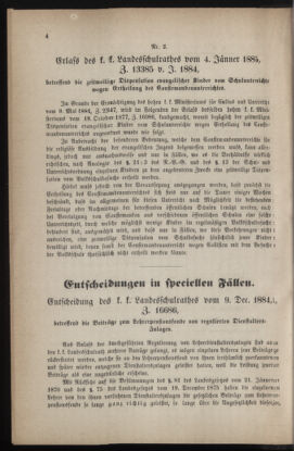 Verordnungsblatt für das Volksschulwesen im Königreiche Böhmen 18850201 Seite: 4