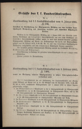 Verordnungsblatt für das Volksschulwesen im Königreiche Böhmen 18850301 Seite: 2