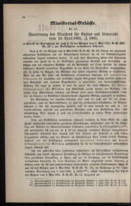 Verordnungsblatt für das Volksschulwesen im Königreiche Böhmen 18850501 Seite: 2