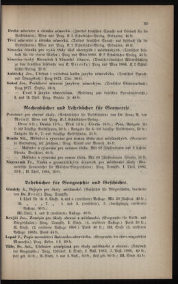 Verordnungsblatt für das Volksschulwesen im Königreiche Böhmen 18850701 Seite: 15