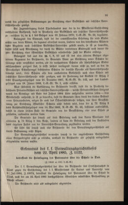 Verordnungsblatt für das Volksschulwesen im Königreiche Böhmen 18850701 Seite: 43