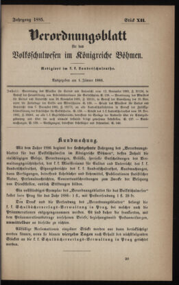 Verordnungsblatt für das Volksschulwesen im Königreiche Böhmen 18860101 Seite: 1