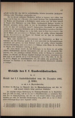 Verordnungsblatt für das Volksschulwesen im Königreiche Böhmen 18860101 Seite: 3