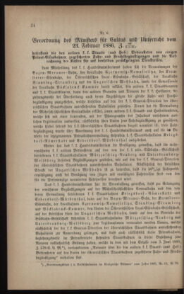 Verordnungsblatt für das Volksschulwesen im Königreiche Böhmen 18860401 Seite: 2