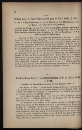 Verordnungsblatt für das Volksschulwesen im Königreiche Böhmen 18860501 Seite: 2