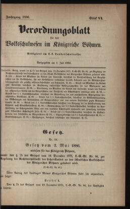 Verordnungsblatt für das Volksschulwesen im Königreiche Böhmen