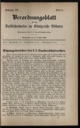 Verordnungsblatt für das Volksschulwesen im Königreiche Böhmen