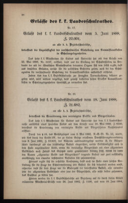 Verordnungsblatt für das Volksschulwesen im Königreiche Böhmen 18880630 Seite: 32