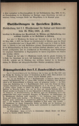 Verordnungsblatt für das Volksschulwesen im Königreiche Böhmen 18880630 Seite: 33