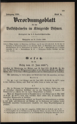 Verordnungsblatt für das Volksschulwesen im Königreiche Böhmen