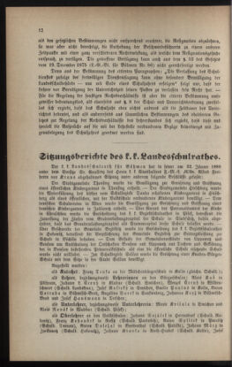 Verordnungsblatt für das Volksschulwesen im Königreiche Böhmen 18890131 Seite: 12