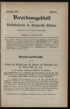 Verordnungsblatt für das Volksschulwesen im Königreiche Böhmen