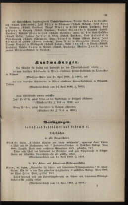 Verordnungsblatt für das Volksschulwesen im Königreiche Böhmen 18890531 Seite: 21