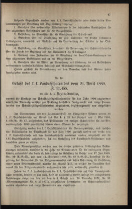 Verordnungsblatt für das Volksschulwesen im Königreiche Böhmen 18890531 Seite: 7