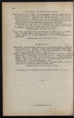 Verordnungsblatt für das Volksschulwesen im Königreiche Böhmen 18890630 Seite: 40