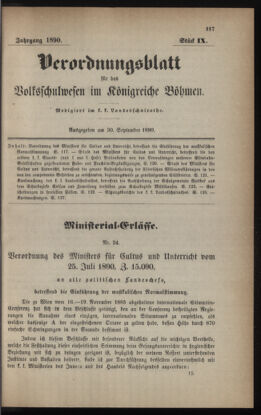 Verordnungsblatt für das Volksschulwesen im Königreiche Böhmen 18900930 Seite: 1