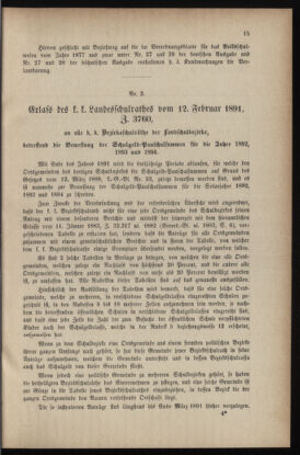 Verordnungsblatt für das Volksschulwesen im Königreiche Böhmen 18910228 Seite: 3