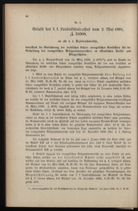 Verordnungsblatt für das Volksschulwesen im Königreiche Böhmen 18910531 Seite: 2