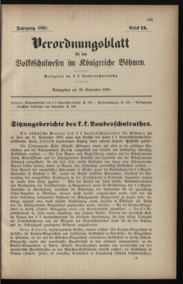 Verordnungsblatt für das Volksschulwesen im Königreiche Böhmen