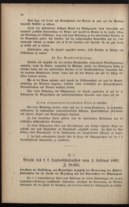 Verordnungsblatt für das Volksschulwesen im Königreiche Böhmen 18920229 Seite: 10