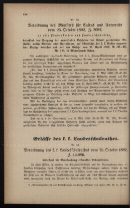 Verordnungsblatt für das Volksschulwesen im Königreiche Böhmen 18921130 Seite: 2