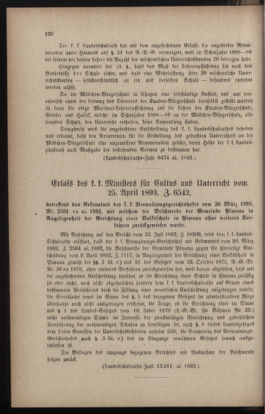 Verordnungsblatt für das Volksschulwesen im Königreiche Böhmen 18930630 Seite: 38