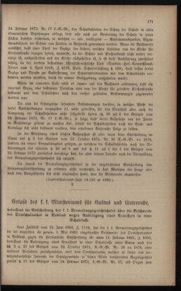 Verordnungsblatt für das Volksschulwesen im Königreiche Böhmen 18930930 Seite: 15