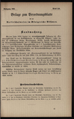 Verordnungsblatt für das Volksschulwesen im Königreiche Böhmen 18931231 Seite: 101