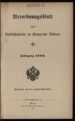 Verordnungsblatt für das Volksschulwesen im Königreiche Böhmen 18931231 Seite: 109