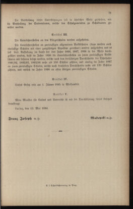 Verordnungsblatt für das Volksschulwesen im Königreiche Böhmen 18940531 Seite: 23