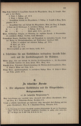 Verordnungsblatt für das Volksschulwesen im Königreiche Böhmen 18940731 Seite: 19