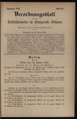 Verordnungsblatt für das Volksschulwesen im Königreiche Böhmen