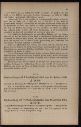 Verordnungsblatt für das Volksschulwesen im Königreiche Böhmen 18950331 Seite: 5