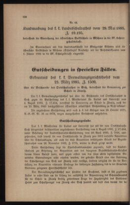 Verordnungsblatt für das Volksschulwesen im Königreiche Böhmen 18950630 Seite: 22