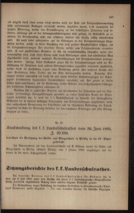 Verordnungsblatt für das Volksschulwesen im Königreiche Böhmen 18950731 Seite: 47