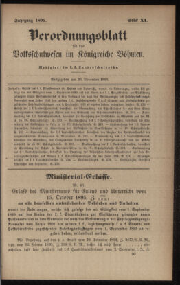 Verordnungsblatt für das Volksschulwesen im Königreiche Böhmen