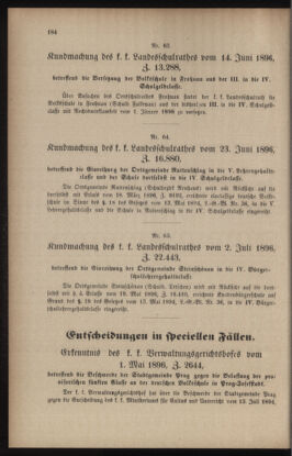 Verordnungsblatt für das Volksschulwesen im Königreiche Böhmen 18960731 Seite: 52