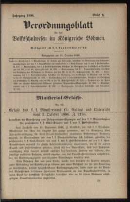 Verordnungsblatt für das Volksschulwesen im Königreiche Böhmen