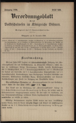 Verordnungsblatt für das Volksschulwesen im Königreiche Böhmen