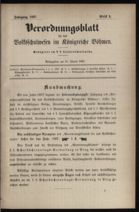 Verordnungsblatt für das Volksschulwesen im Königreiche Böhmen