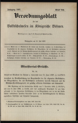 Verordnungsblatt für das Volksschulwesen im Königreiche Böhmen