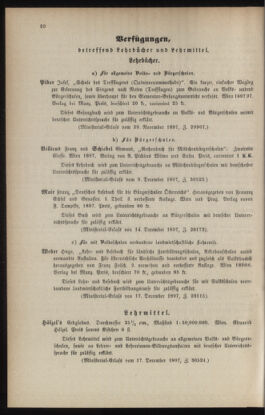 Verordnungsblatt für das Volksschulwesen im Königreiche Böhmen 18980131 Seite: 10